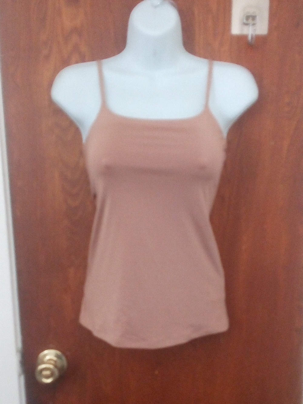 Express Body Contour Tank Top, Light Shimmery Copper